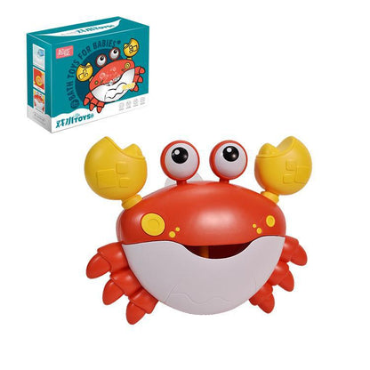 Fun Crab Bubble Machine Baby Bathroom Bath Toy Electric One-button Start Music Crab Bubble Machine