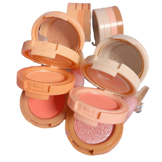 Internet celebrity blush highlighter contour powder three-layer integrated plate shiny and not easy to remove makeup matte pearlescent European and American cross-border makeup