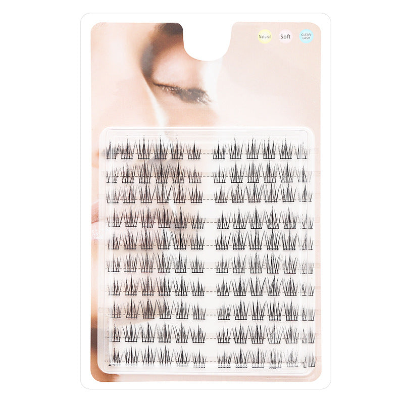 False eyelashes factory cross-border stable supply 10 rows of lazy sunflower self-grafted segmented eyelashes