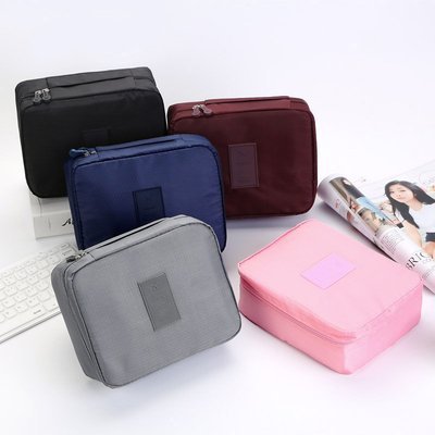 Korean version of the square bag cosmetic bag travel storage bag men and women storage toiletry bag LOGO production factory supply 