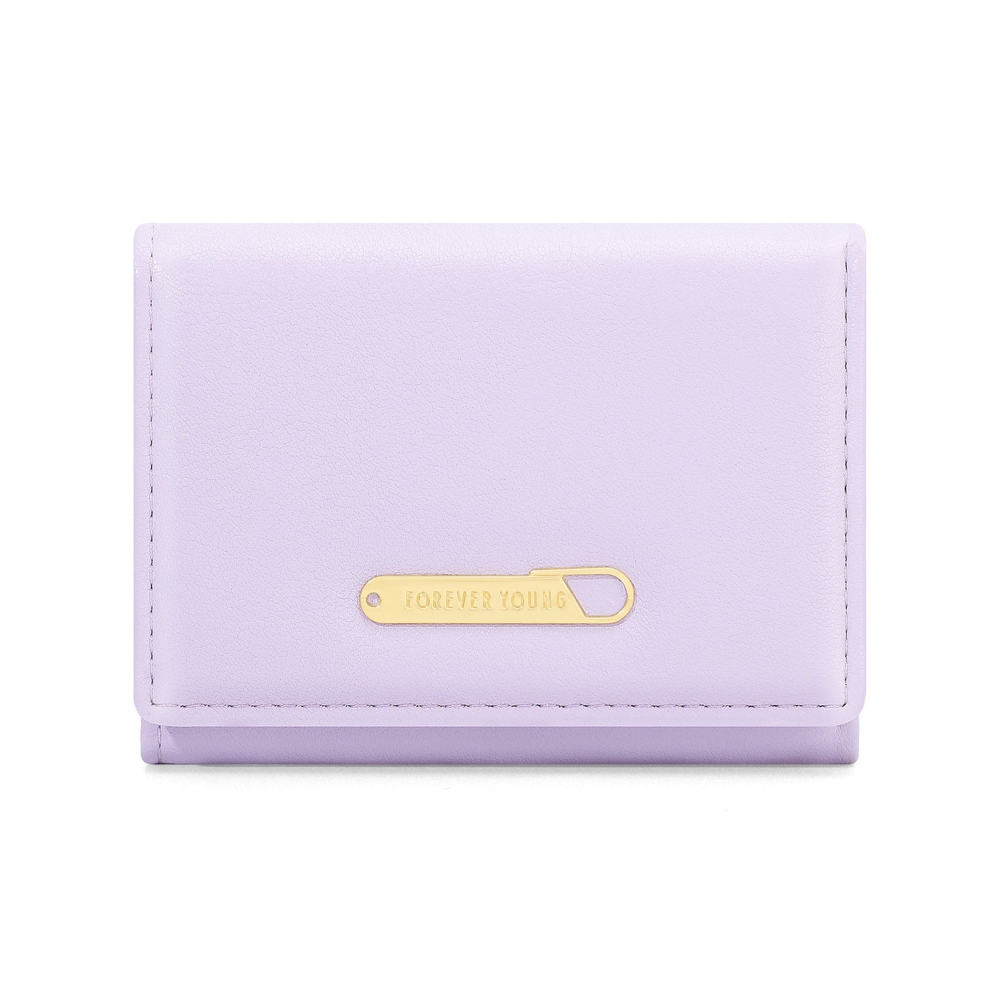 forever young women's wallet short tri-fold pu card holder high-end fashion Korean version cross-border coin purse 