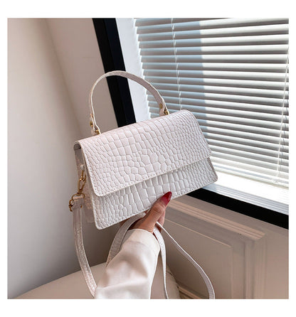 Retro trend tooth stylish shoulder bag 2024 autumn and winter new casual simple handbag fashion crossbody small square bag