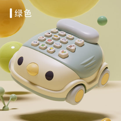 Spot mini chicken telephone simulated telephone ringtones intelligent children's early education music enlightenment telephone car toy