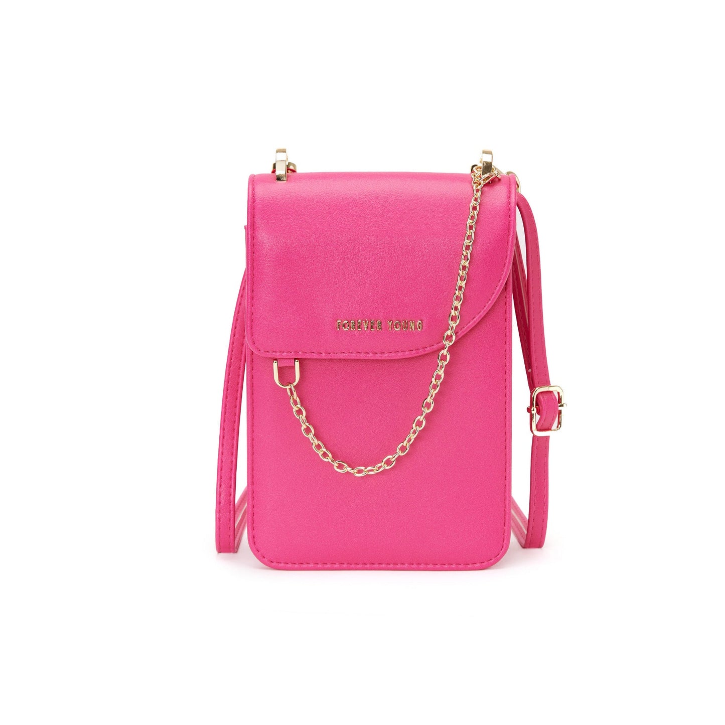 forever young cross-border mobile phone bag female long Korean version simple large capacity PU crossbody shoulder bag wholesale 