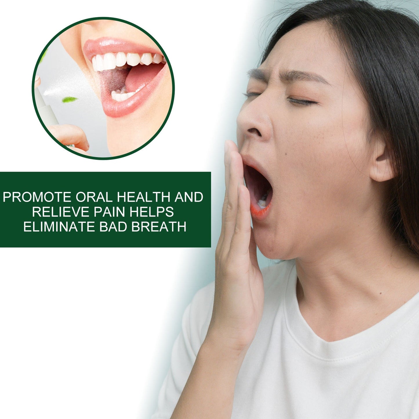 South Moon Oral Spray Relieves Dry Oral Itch Discomfort Gum Repair Bad Breath Breath Freshener 