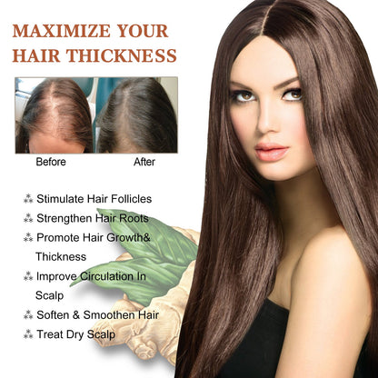 សាប៊ូកក់សក់ EELHOE Thick Hair Firming Thick Hair Loss Prevention Dry Frizzy Hair Smoothing Shampoo 