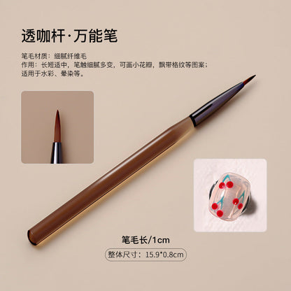 Japanese nail art pen brush sweeping pen construction pen semi-transparent rod phototherapy painting line pen gradient pen factory direct sales