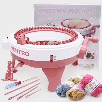 Children's large DIY knitting machine 48 needle star cylinder knitting wool machine knitting wool house toys 843