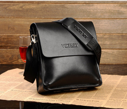 Vicoteri trendy men's chest bag Korean style fashion black men's chest bag British crossbody men's chest bag