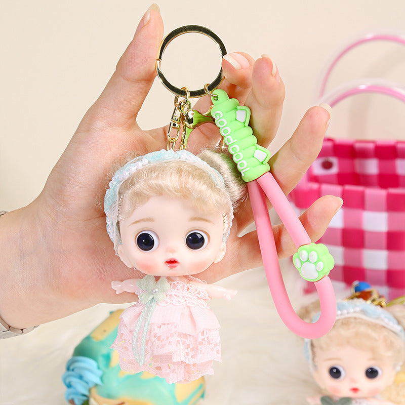 Yade Barbie doll 10 cm key chain bag pendant girl birthday gift doll trendy play doll batch