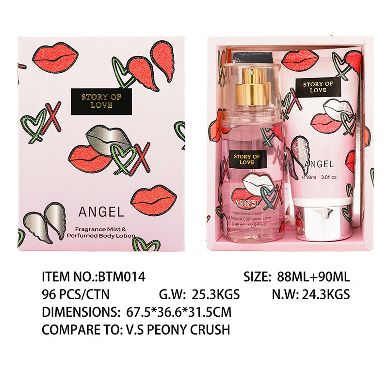 Cross-border cosmetics supply Vietnam Southeast Asia Thailand perfume women's set body lotion two-piece set long-lasting fragrance