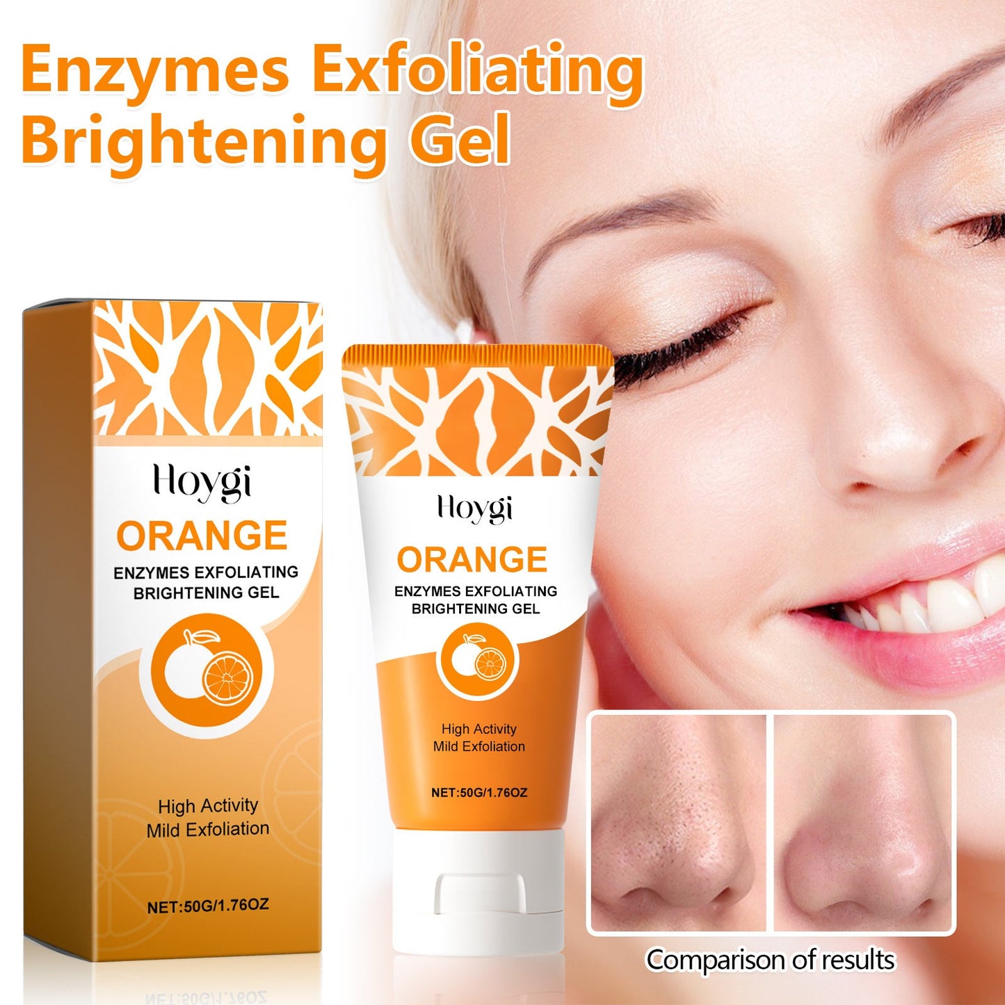 Hoygi Blackhead Exfoliating Gel ជម្រុះមុនក្បាលខ្មៅ បង្រួមរន្ធញើស ធ្វើអោយស្បែកភ្លឺថ្លា ម៉ត់រលោង 