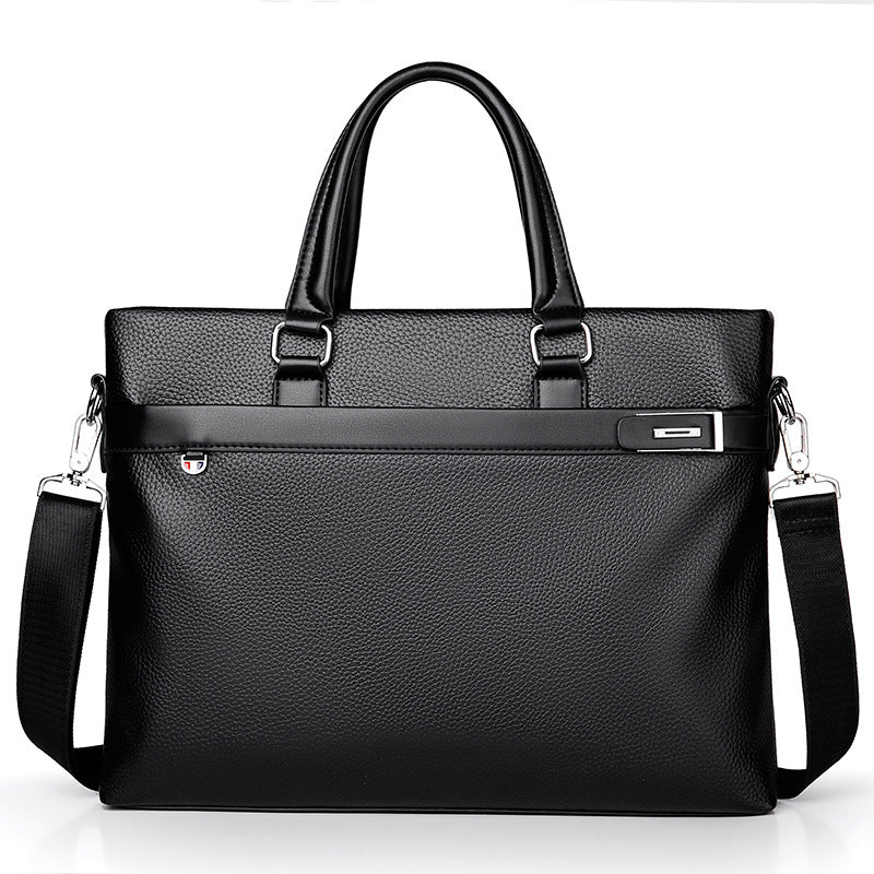 Cross-border trend 2024 new computer handbag men's briefcase shoulder messenger bag one piece drop shipping