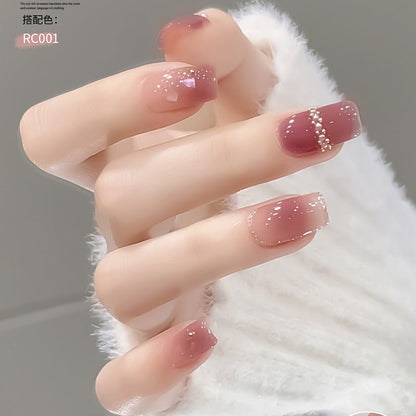 KaSi ice transparent nude nail polish 2024 new summer popular jade jelly transparent pink nail art