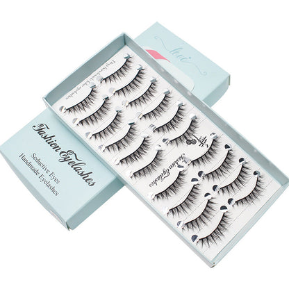 Dancing Princess False Eyelashes Fairy Natural Thick Curled 10 Pairs Mixed Set Grafting