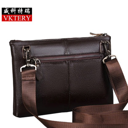 Weike Terry Large Size Men's Envelope Clutch Shoulder Crossbody Backpack Business Casual Men's Bag