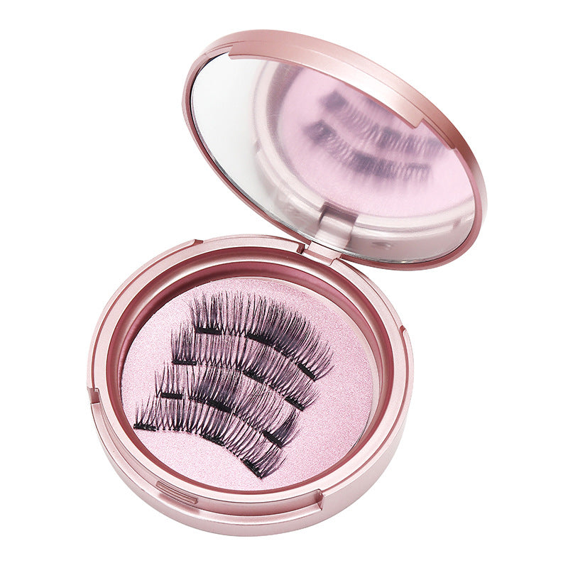 DINGSEN magnet false eyelashes glue-free eyelashes 4 pieces without clips magnetic eyelashes style