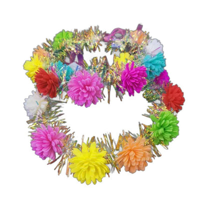 Luminous wreath headdress carnation head flower tourist attractions hot selling hair accessories headband night market stall supply batch