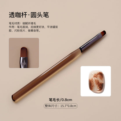 Japanese nail art pen brush sweeping pen construction pen semi-transparent rod phototherapy painting line pen gradient pen factory direct sales