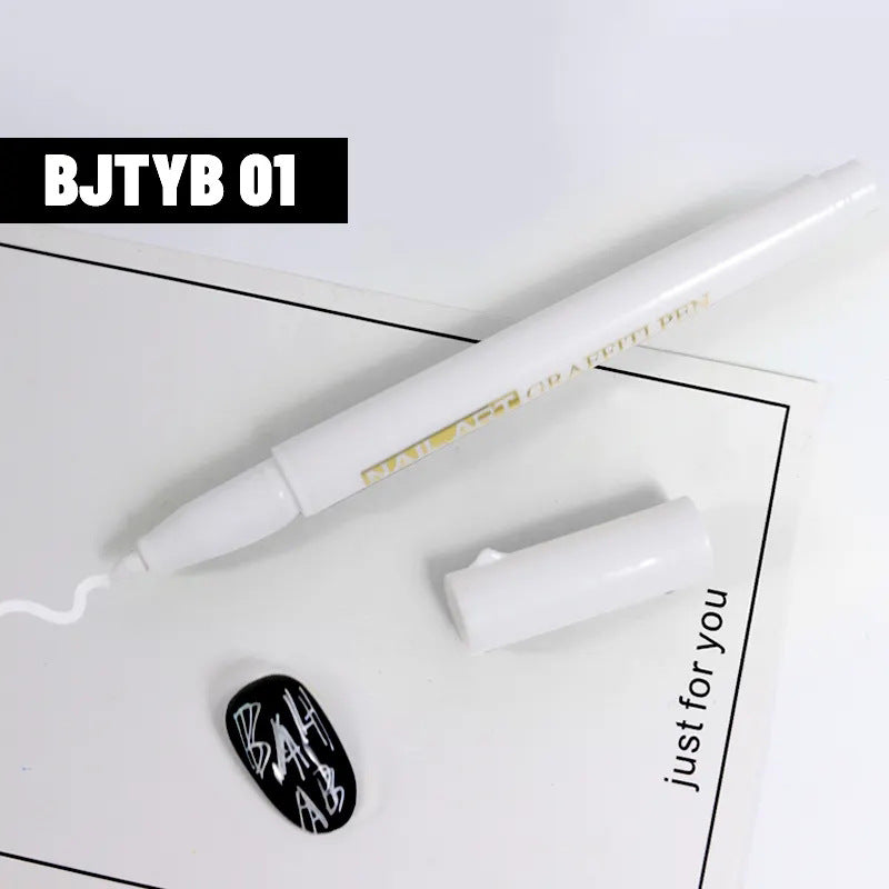 Cross-border exclusive new multi-color nail art pen 3D painting pen nail drawing flower graffiti hook line DIY nail art painting pen