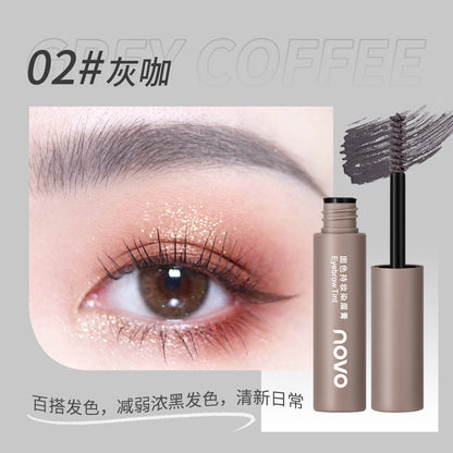 Domestic NOVO eyebrow dye is waterproof, long-lasting, does not fade, does not smudge, and has clear roots and natural three-dimensional wild eyebrows for students 