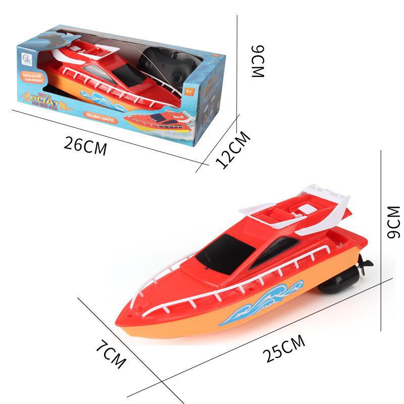 Cross-mirror outdoor wireless remote control boat speedboat toy water electric high-speed racing boat summer water play toy