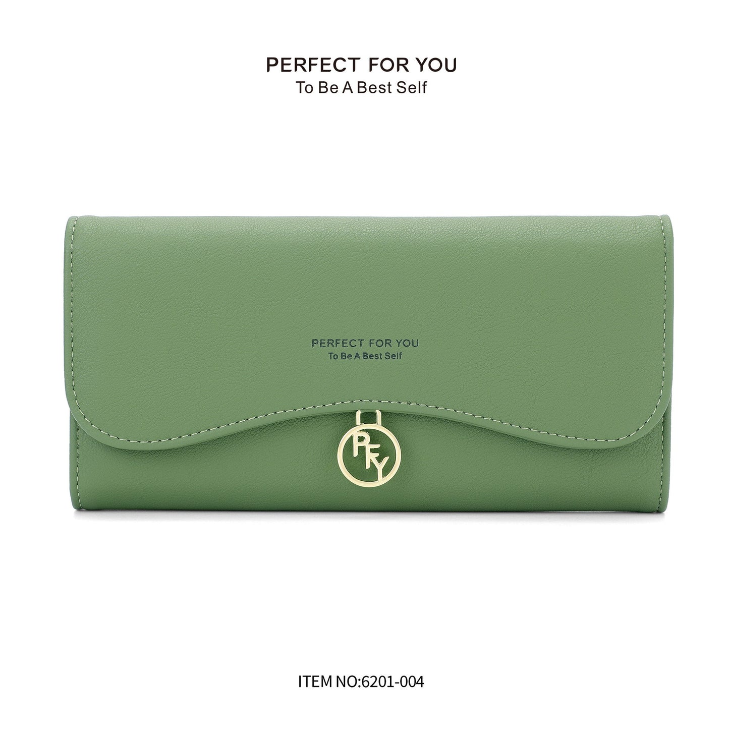 forever young wallet women's cross-border simple folding coin purse long clutch bag tri-fold card holder 