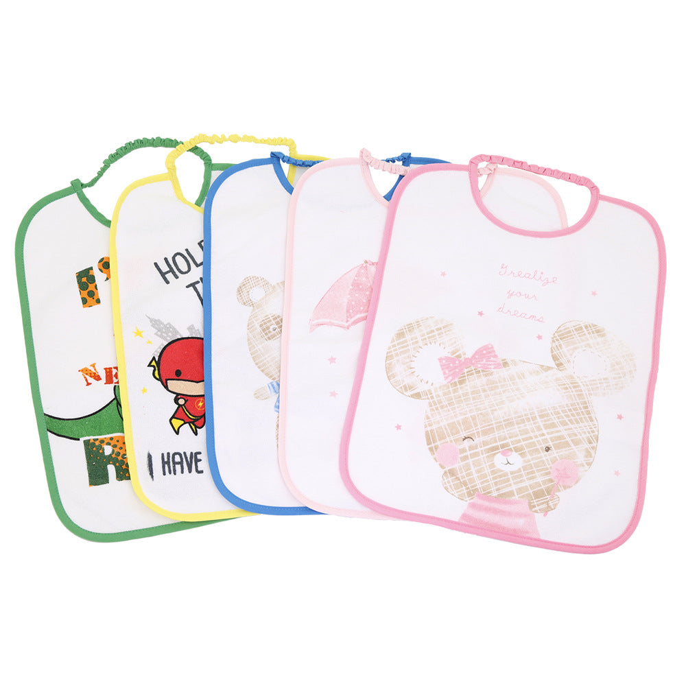 Manufacturers cross-border baby waterproof enlarged children's children's dining bibs 1-2 years old cartoon baby bibs wholesale 