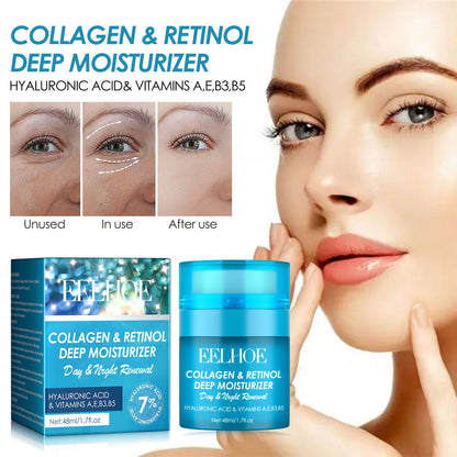 EELHOE Retinol Deep Moisturizing Cream ផ្តល់សំណើម ចិញ្ចឹម បង្រួមរន្ធរោម ធ្វើអោយស្បែកទន់រលោង ក្រែមប្រឆាំងភាពជ្រីវជ្រួញ 