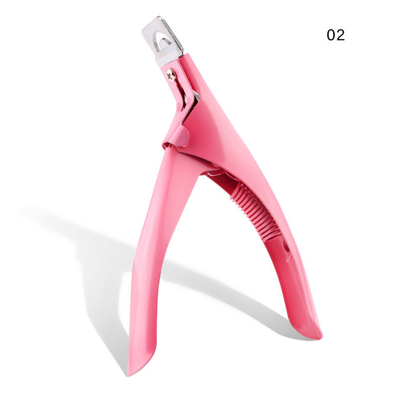 Finger Princess Nail Art Manicure Tools DIY French Shaped False Nails Nail Clippers Crystal Light Therapy Nail U-Shaped Nail Scissors