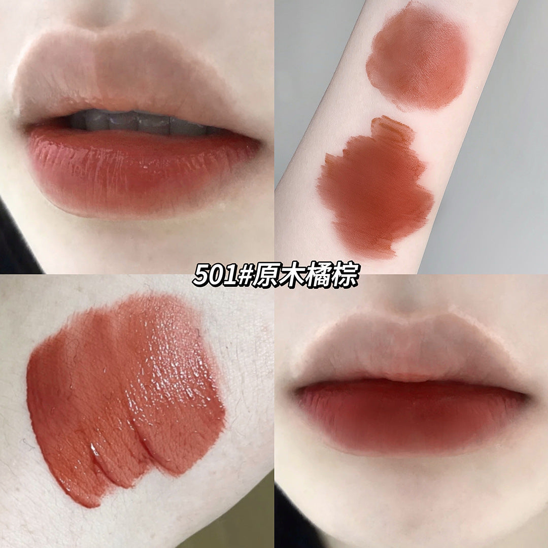 Gege bear clear water mist lip glaze color long-lasting makeup soft matte matte lipstick water light moisturizing non-stick lip gloss