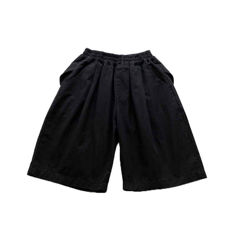 Maxi children's clothing children's work shorts 2024 summer new Korean version of the middle and large children's fashion boys' shorts trend