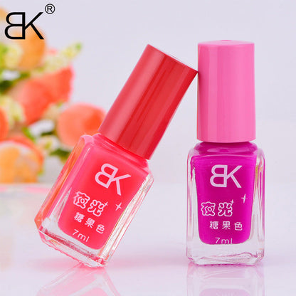 Bk2024 new cross-border night fluorescent nail polish summer cool candy color luminous nail polish 20 colors wholesale