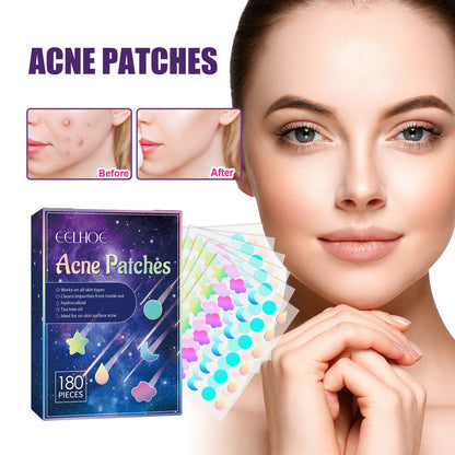 EELHOE acne patch repairs facial skin, lightens acne, closes mouth, hydrocolloid, cleans pores, acne patch 