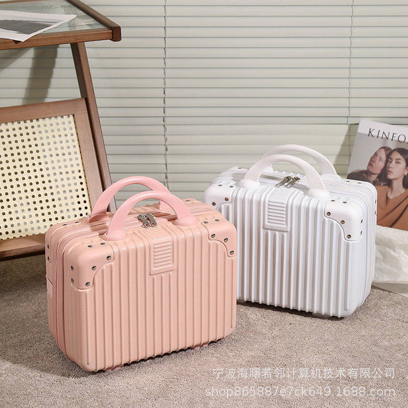 Korean version 14 inch suitcase ladies suitcase travel bag souvenir cosmetic box small travel storage box wholesale 