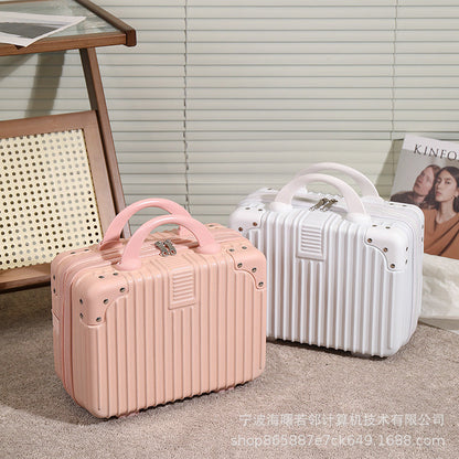 Korean version 14 inch suitcase ladies suitcase travel bag souvenir cosmetic box small travel storage box wholesale 