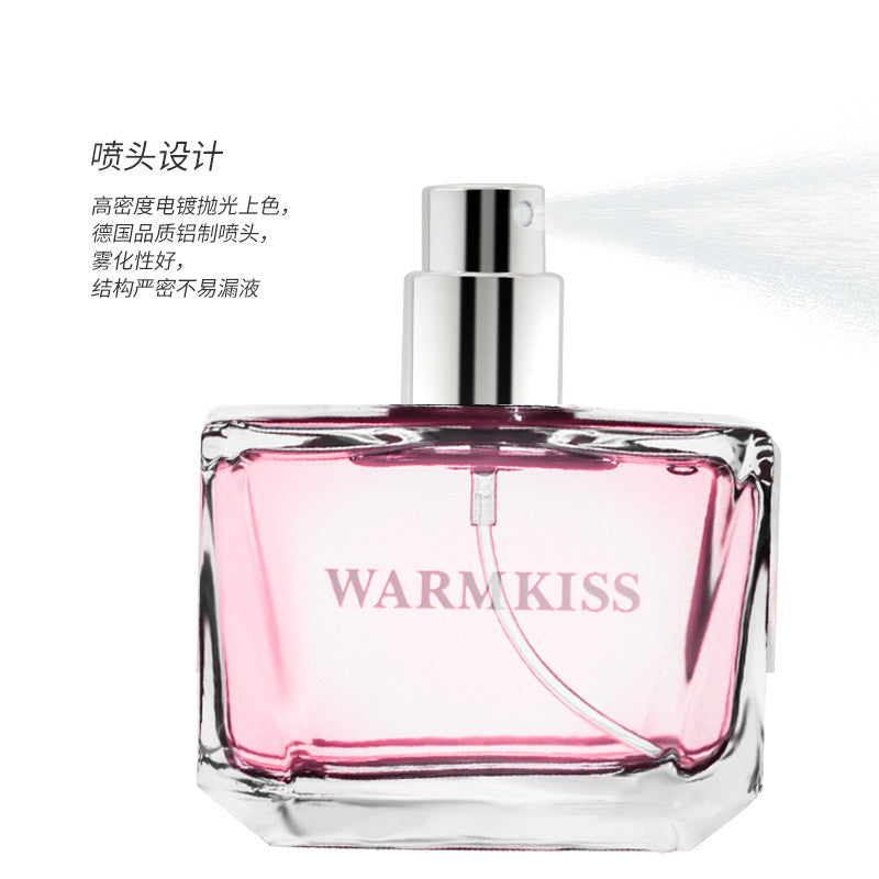 WARMKISS Rose Quartz Diamond Women's Perfume Fresh Natural Lasting Eau de Toilette Student Affordable Internet Celebrity Hot Selling 50ml 