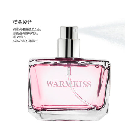 WARMKISS Rose Quartz Diamond Women's Perfume Fresh Natural Lasting Eau de Toilette Student Affordable Internet Celebrity Hot Selling 50ml 