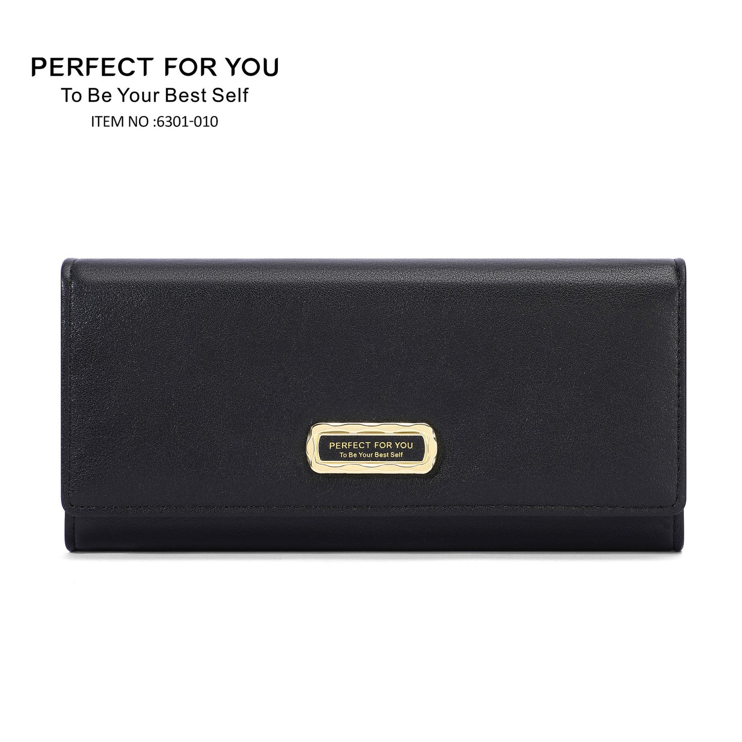 perfect for you new style ladies wallet long simple PU high-grade coin purse tri-fold clutch bag 