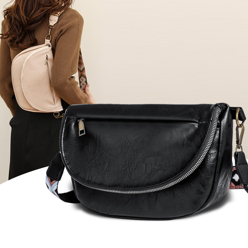 Cross-border bag women's new fashion retro one-shoulder underarm bag ladies bag casual simple chest bag women