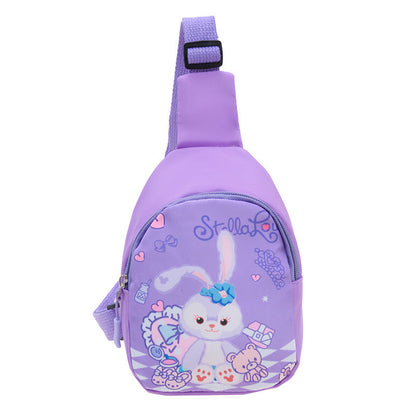 New style children's chest bag cartoon cute change shoulder bag boys and girls messenger bag fashionable all-match chest bag wholesale 