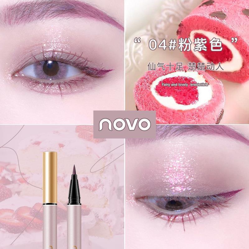 NOVO Luxurious Color Eyeliner Pencil has a slim tip and is easy to color. It is waterproof and sweat-proof and does not fall off. Pseudo-natural color eyeliner 