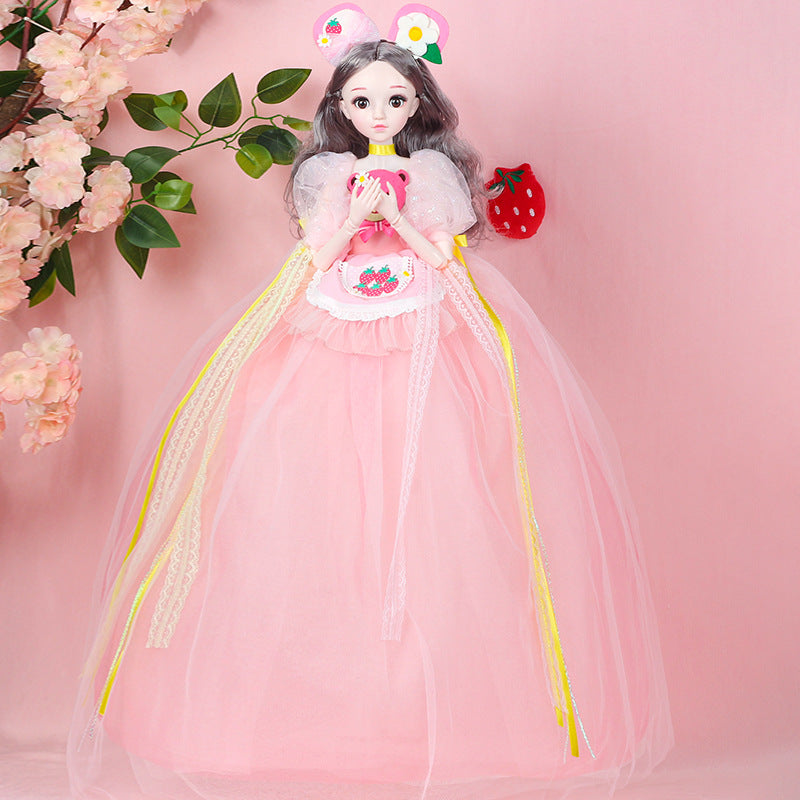 Strawberry Bear 60cm Yade Barbie Doll Smart Music Children Toy Princess Doll Girl Gift Wholesale