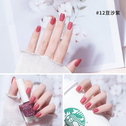 Nail polish long-lasting no-bake ice-clear non-tear oily nail polish wholesale cross-border Douyin hot-selling quick-drying nail polish