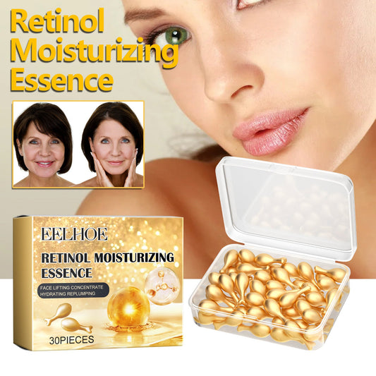 EELHOE Retinol Facial Capsule Essence បំបាត់ស្នាមជ្រួញ ស្នាមមុន និងស្នាមមុន ធ្វើអោយស្បែកមានសំណើម និងទន់ 