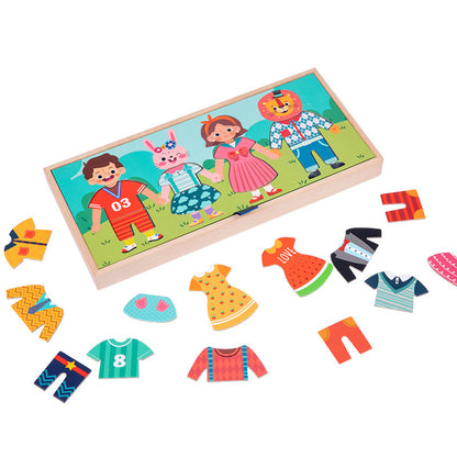 Montessori early childhood education fun dress-up puzzle ever-changing socks drying game kindergarten living area teaching aids intellectual toys 