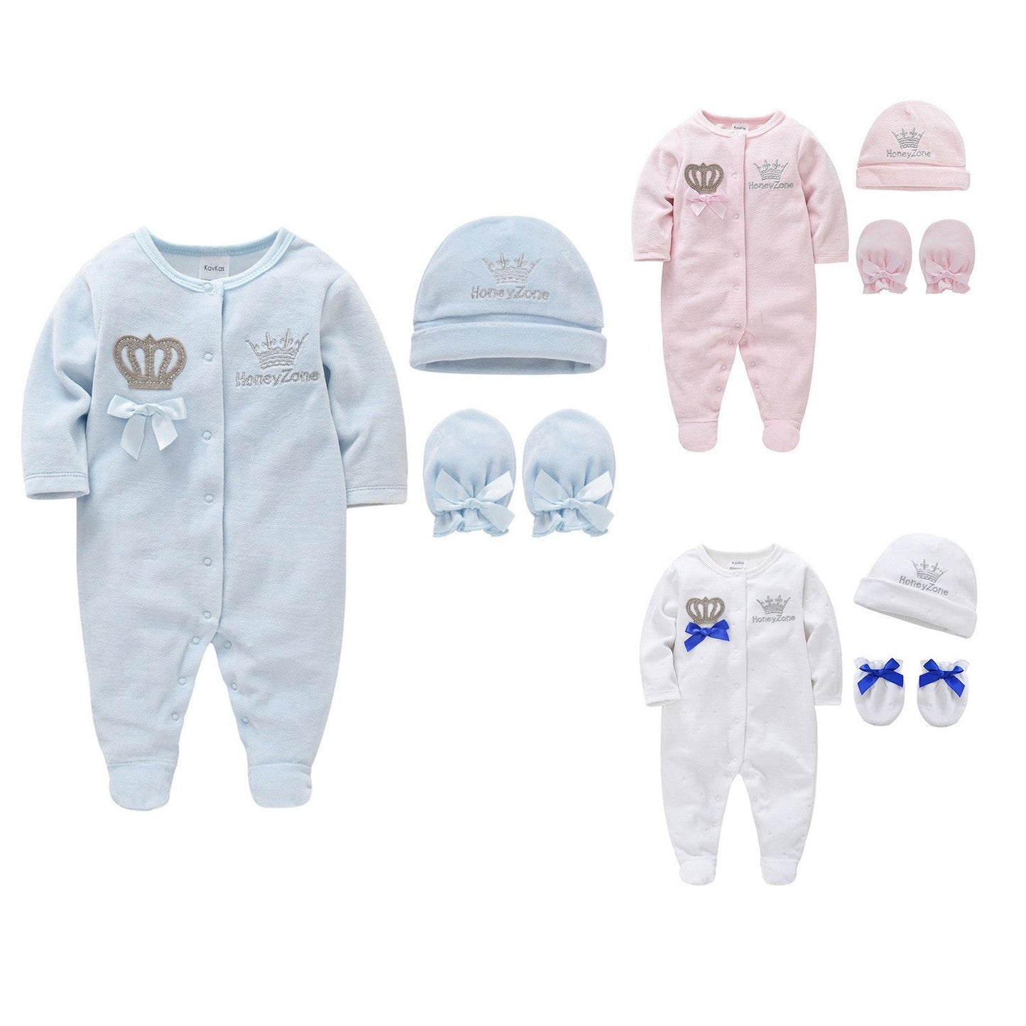 Amazon newborn clothes 3-piece set spring and autumn new arrival boy long-sleeved suit 0-1 year old baby jumpsuit cross-border