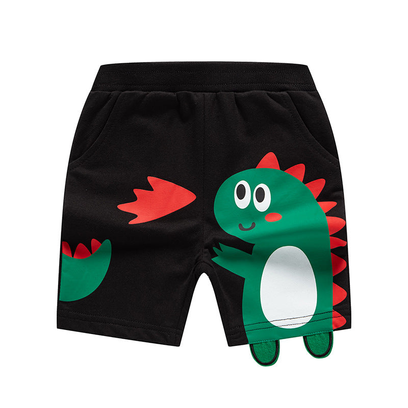 be top children's clothing children's shorts baby summer clothing three-dimensional dinosaur children's clothing shorts boys pants children's pants