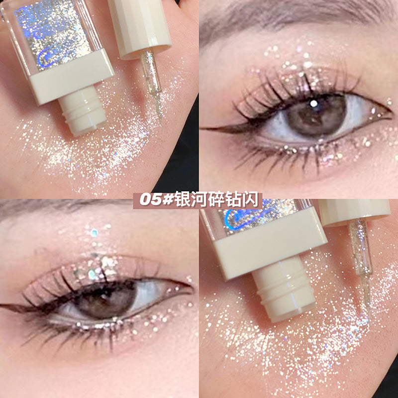 Gegebear Gege Bear Liquid Eyeshadow Pearlescent Sequins Glitter Silkworm Eyeshadow Brighten a Drop of Tear Makeup Wholesale