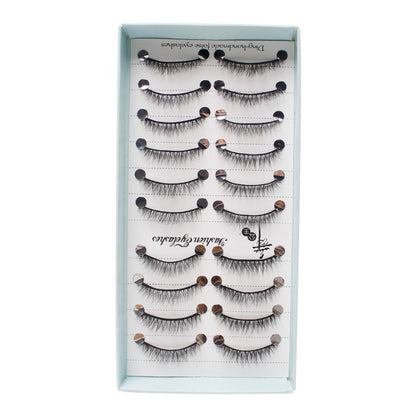 Dancing Princess False Eyelashes Fairy Natural Thick Curled 10 Pairs Mixed Set Grafting